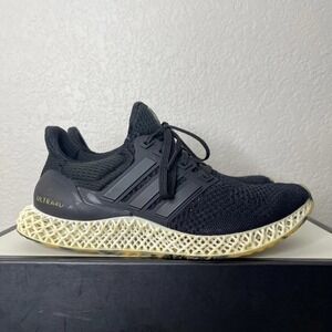 Adidas Ultra4D IG2264 Black White Gold Running Shoes Sneakers Men's Size 6.5